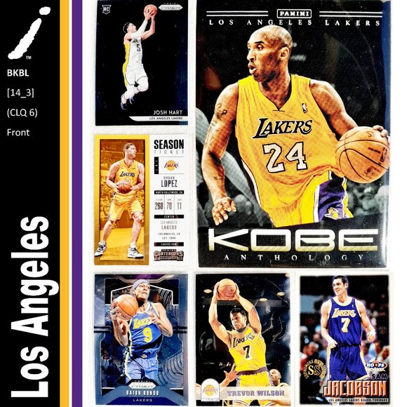 NBA Other - Los Angeles Lakers 6 Card Lot - BKBL [14_3]